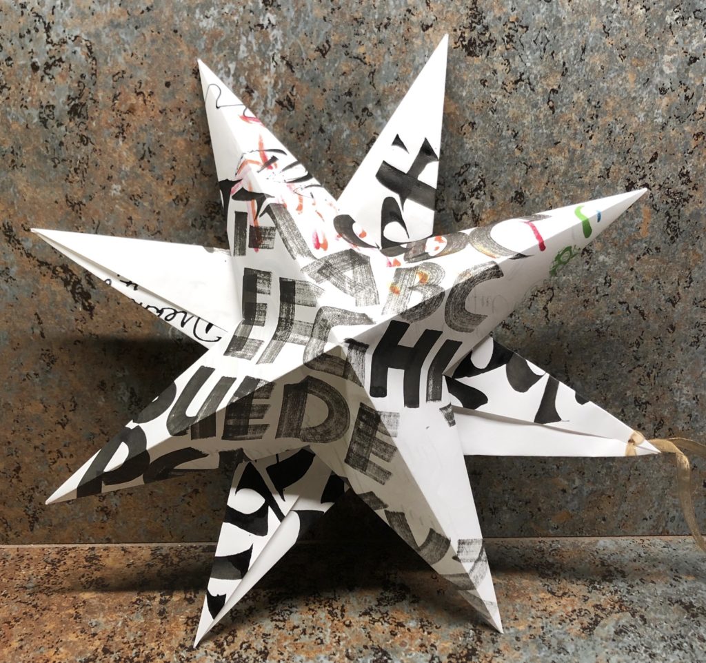 origami calligraphy